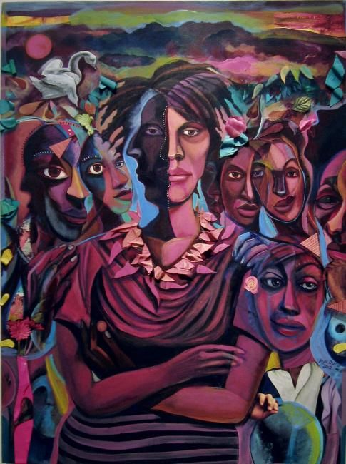Pintura intitulada "Because I am Free" por Joyce Owens, Obras de arte originais, Acrílico
