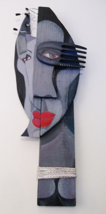 Скульптура под названием "High Blues Haute Bl…" - Joyce Owens, Подлинное произведение искусства