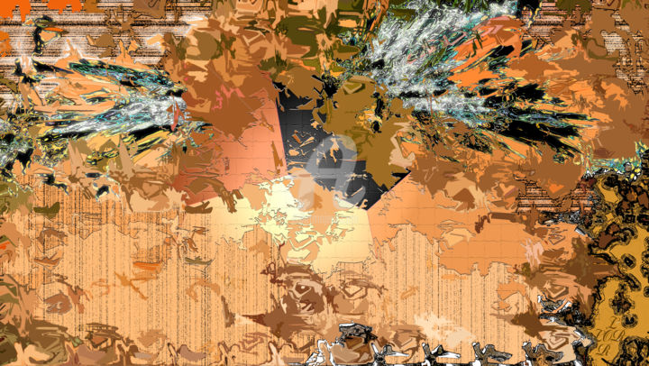 Digitale Kunst getiteld "L'éclat de l'aigle" door Lor Joyeaux, Origineel Kunstwerk