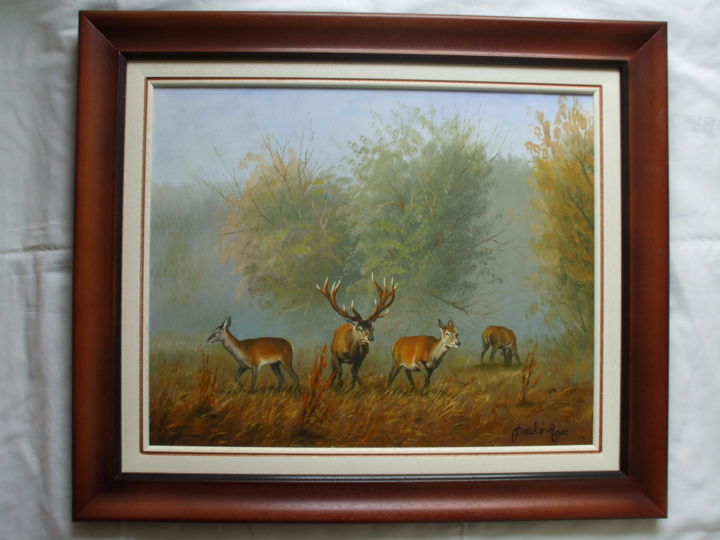 Painting titled "Nuptial in September" by József Darkó-Apor, Original Artwork, Oil