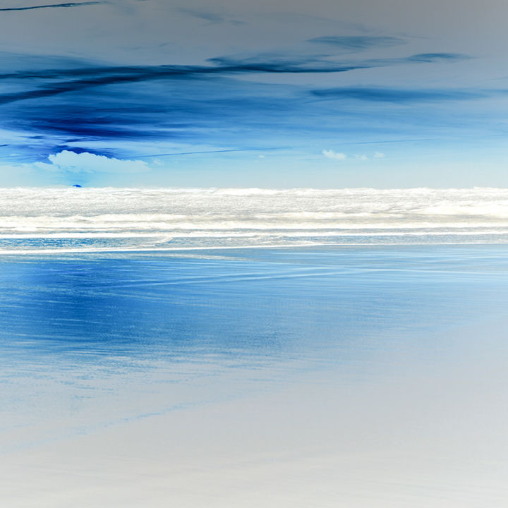 Photographie intitulée "Reflets mer" par Jean Pierre Fleury, Œuvre d'art originale, Photographie numérique