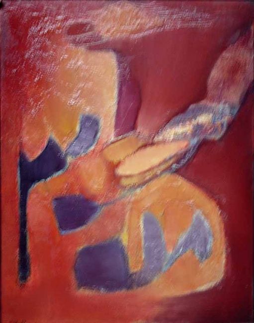 Painting titled "Ocre, rouge & jaune" by Jpfloch, Original Artwork