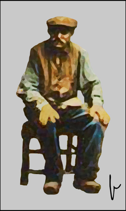 Arte digitale intitolato "Souvenir pieux" da Jean Paul Pierozzi, Opera d'arte originale, Pittura digitale