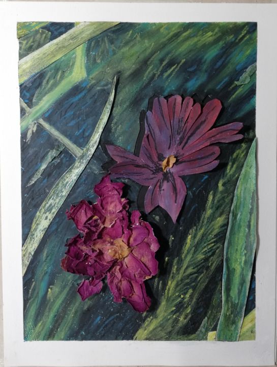 Rysunek zatytułowany „Dark Nature” autorstwa Joseph Lapinski, Oryginalna praca, Pastel