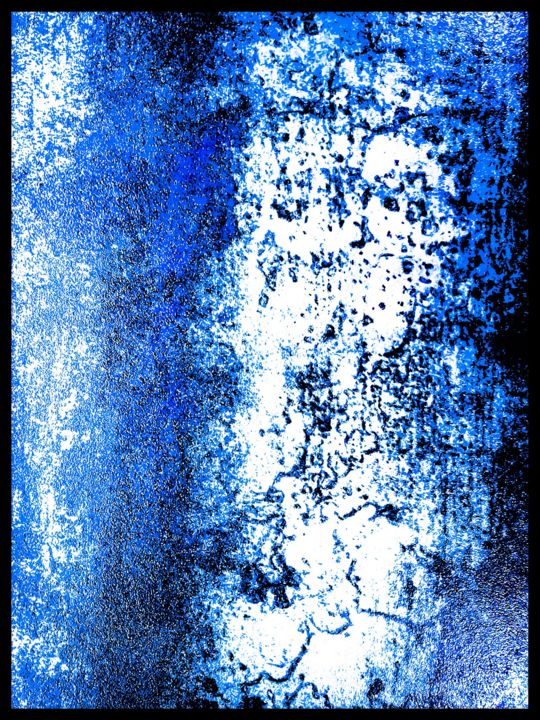 Painting titled "Blue splash" by Jp Odonnell, Original Artwork