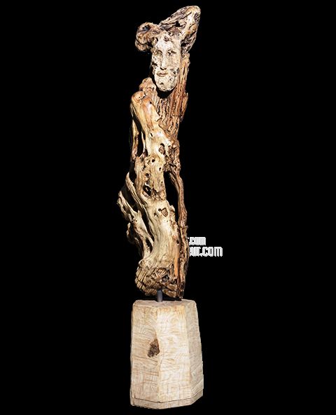 Sculpture titled "THE LAST MAN" by José Paulo Pereira Fernandes, Original Artwork, Wood