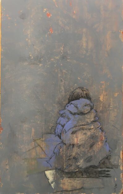 Картина под названием "LE DESERT II - 5" - Jean-Pierre Seferian, Подлинное произведение искусства, Масло