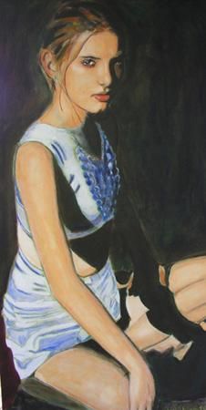 Painting titled "Earth Princess: Ey…" by Jean-Paul Setlak, Original Art,