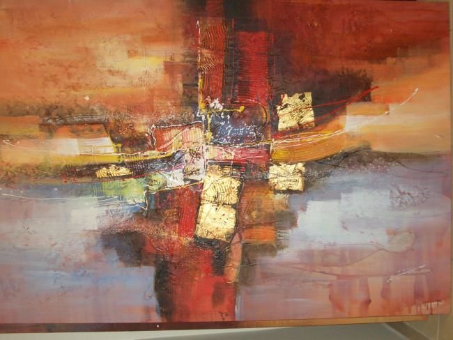 Painting titled "Abstract" by Walter Jrinkin, Original Artwork