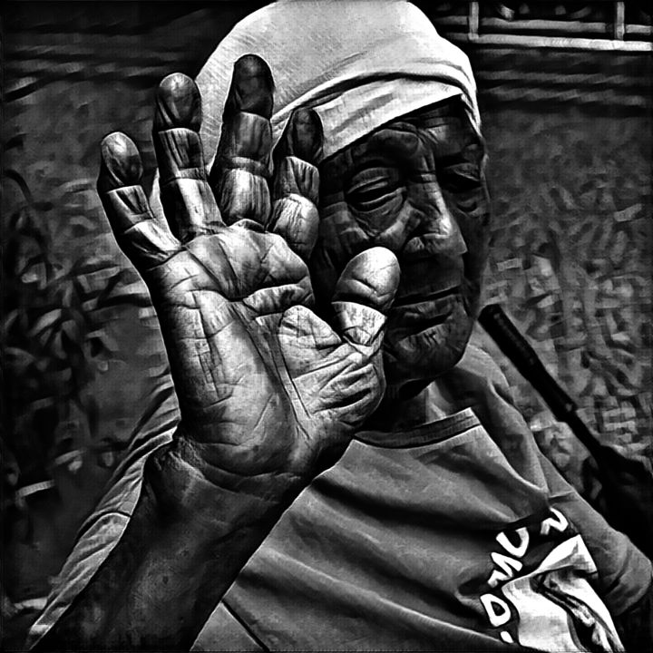 Fotografia zatytułowany „minha mão, conta mi…” autorstwa Jose Americo Jsilvares, Oryginalna praca, Fotografia cyfrowa