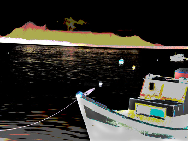 Fotografía titulada "pesca noturna 2" por Jose Americo Jsilvares, Obra de arte original, Fotografía digital