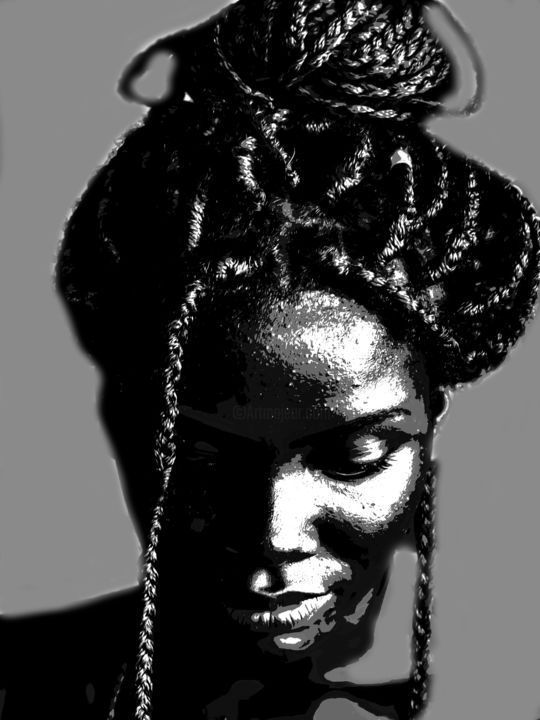 Photographie intitulée "black is beautiful" par Jose Americo Jsilvares, Œuvre d'art originale, Photographie numérique