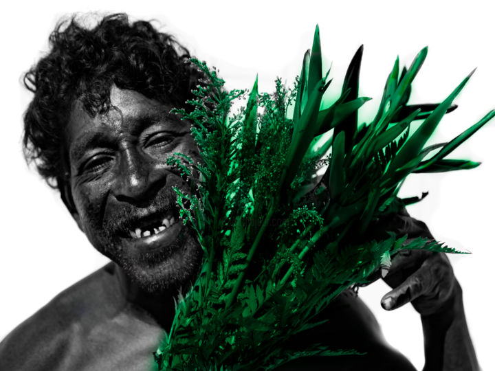 Fotografia intitolato "romantismo verde" da Jose Americo Jsilvares, Opera d'arte originale, Fotografia manipolata
