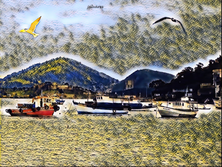 Photographie intitulée "Mar avilha" par Jose Americo Jsilvares, Œuvre d'art originale, Photographie manipulée