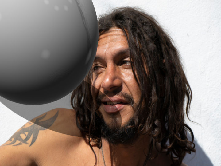 Fotografía titulada "a bola e o craque" por Jose Americo Jsilvares, Obra de arte original, Fotografía digital