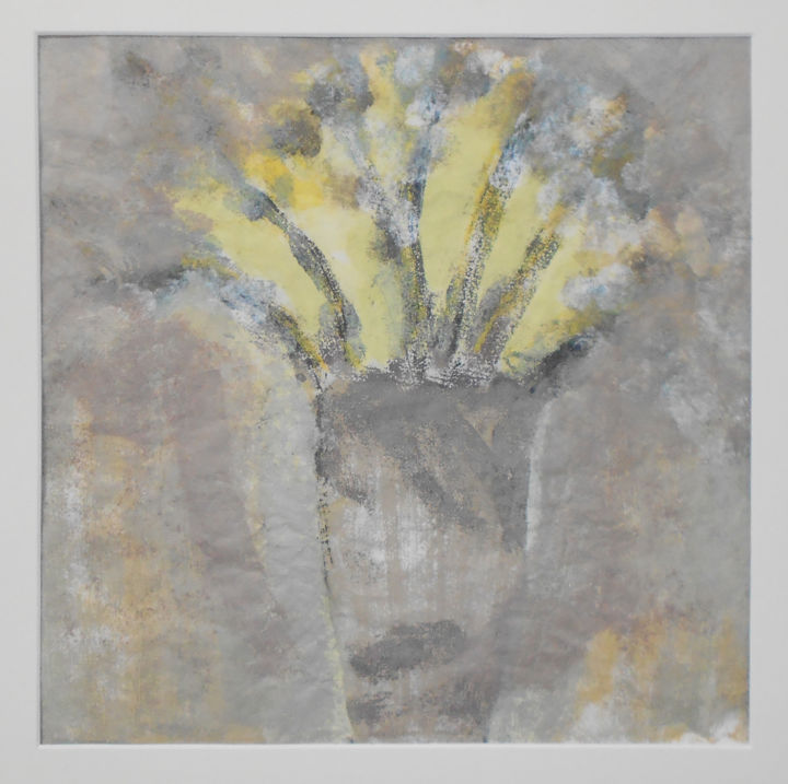 Pittura intitolato "bouquet" da June Stapleton, Opera d'arte originale, Olio