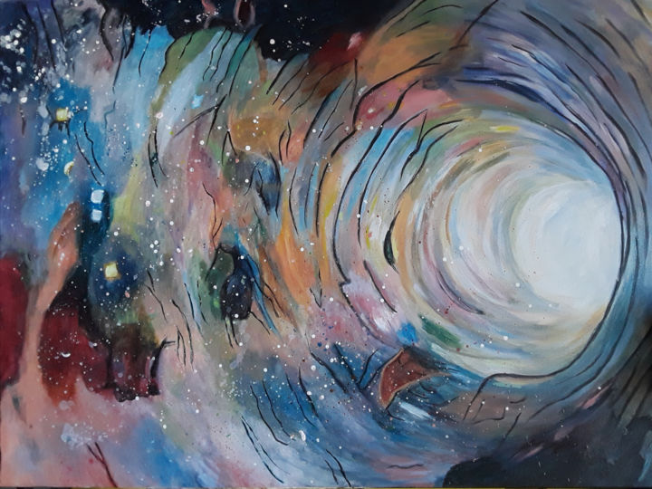 Malerei mit dem Titel "Into the Light" von J S Ellington, Original-Kunstwerk, Acryl