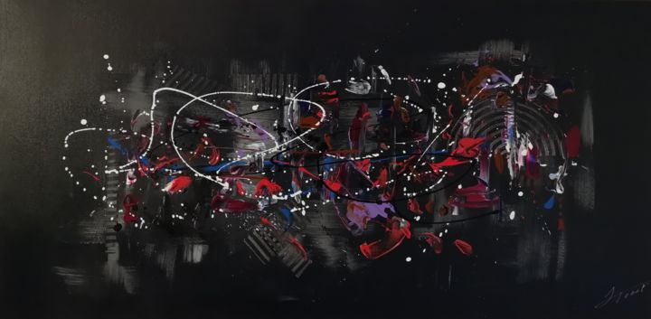 Peinture intitulée "Adynamie" par Jérôme Tobet, Œuvre d'art originale, Acrylique Monté sur Châssis