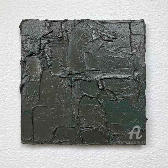 Schilderij getiteld "FOREST" door Juan Aponte, Origineel Kunstwerk, Olie