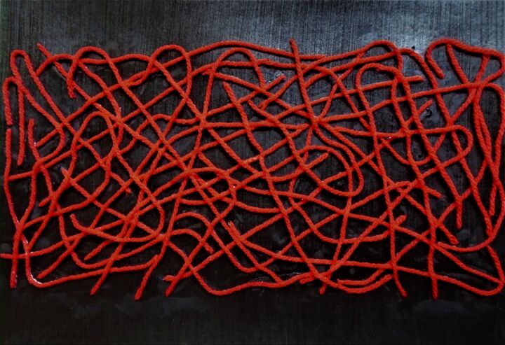 Pintura titulada "camins sense sortid…" por Joan Carles.Dibuixosipintures, Obra de arte original, Acrílico