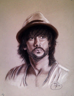 Drawing titled "MELENDI" by Juan Carlos Mena Jcsustain, Original Artwork, Other