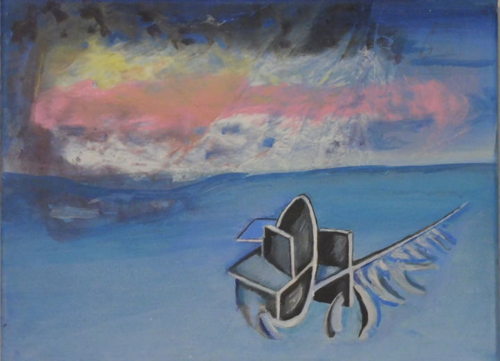Painting titled "Espace 8" by Juan Luis Gandulfo, Original Artwork, Acrylic
