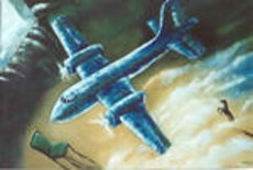 Painting titled "airplaine" by Juan Rodrigo Piedrahita  Escobar, Original Artwork