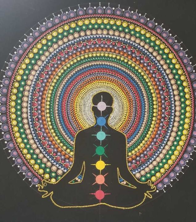 Pintura titulada "Meditacion" por Juan Carlos Gonzalez, Obra de arte original, Acrílico