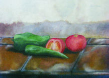 Peinture intitulée "vegatales manchegos" par Juan C Romero, Œuvre d'art originale