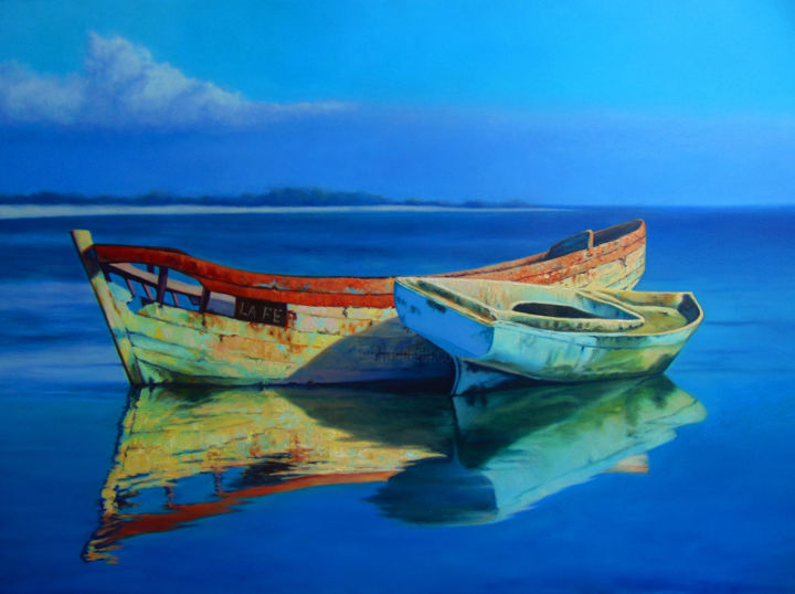 Peinture intitulée "La Fe" par Juan Manuel Velázquez Fernández (JuanMa), Œuvre d'art originale, Huile