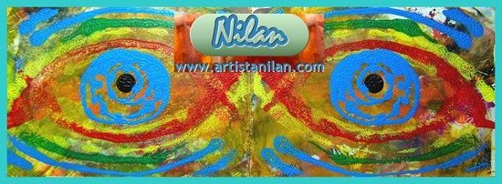 Arts numériques intitulée "NILAN Y OJOS AZULES" par Nilan, Œuvre d'art originale