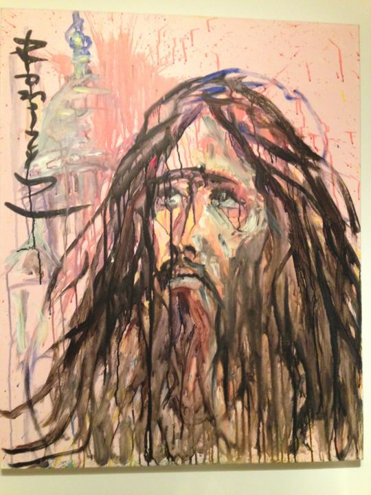 Malerei mit dem Titel "christ-019.jpg" von Mousquetaire De L'Art, Original-Kunstwerk, Tinte