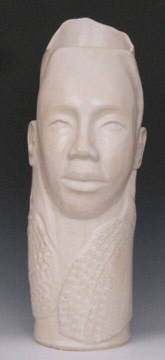 Sculpture intitulée "Andre" par Juarez Hawkins, Œuvre d'art originale, Céramique