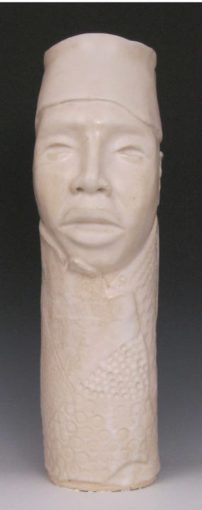 Sculpture titled "Kamal" by Juarez Hawkins, Original Artwork, Ceramics
