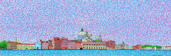 Pittura intitolato "Venezia Italy" da Juchul Kim, Opera d'arte originale, Olio