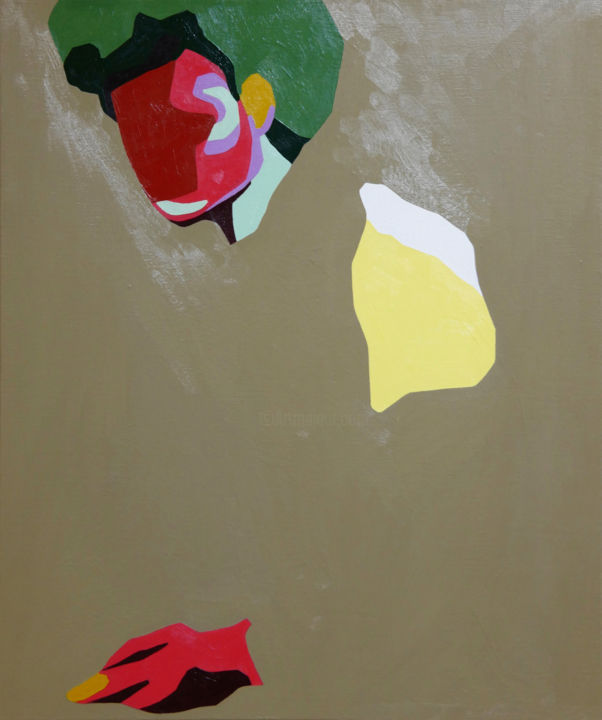 Painting titled "The moment my gaze…" by Young Park, Original Art, Oil