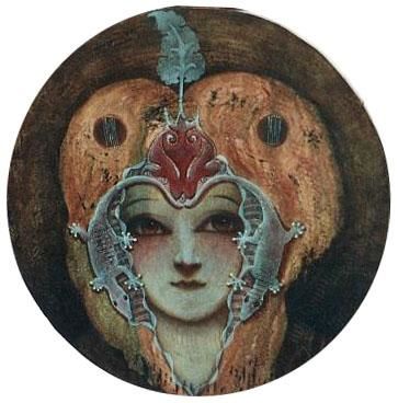 Pintura intitulada "the reptile's book" por Judite Pimentel, Obras de arte originais,