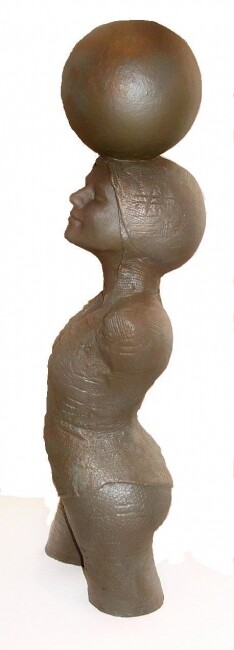 Sculpture intitulée "au-soleil" par Judith Franken, Œuvre d'art originale