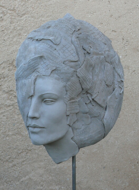 Sculpture intitulée "Naïa avant cuisson" par Judith Franken, Œuvre d'art originale, Céramique