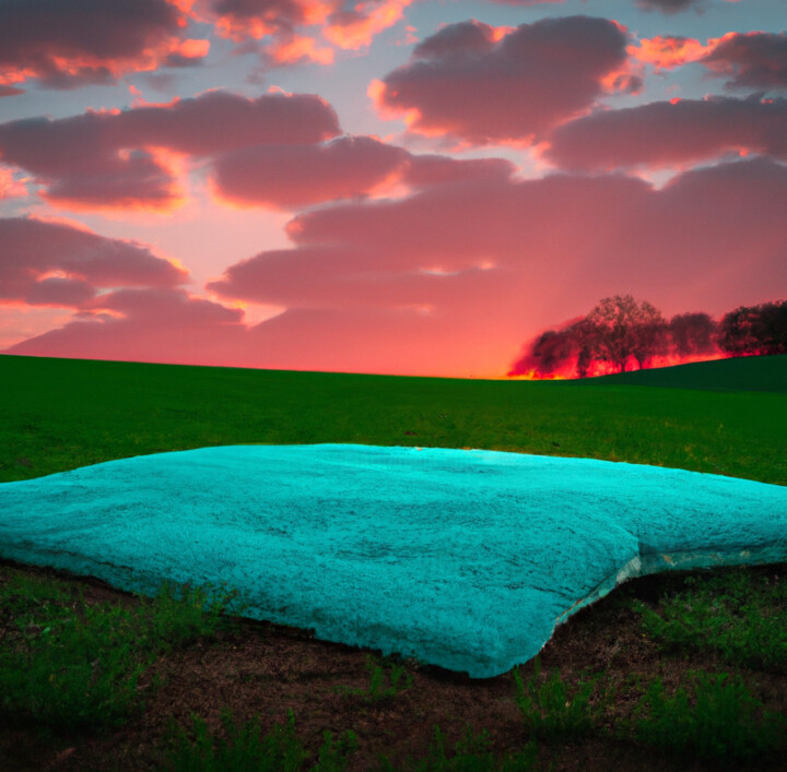 Digitale Kunst mit dem Titel "Ruggy Sunset" von Judith Simonis, Original-Kunstwerk, KI-generiertes Bild
