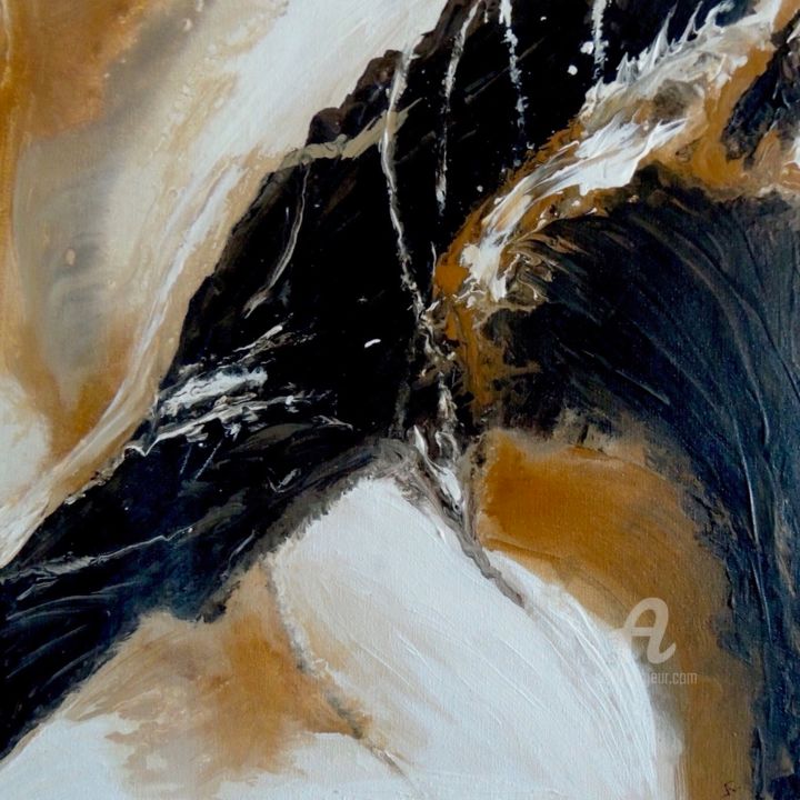 Painting titled "Brown Sugar" by Judith Cahill, Original Art, Acrylic