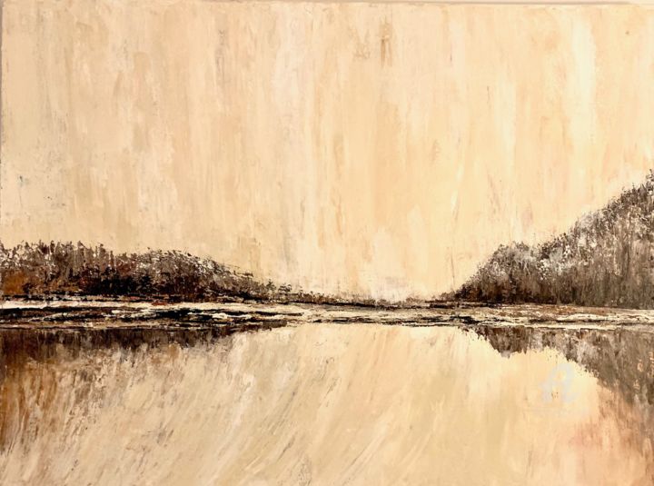 Painting titled "Outer Islands 2" by Judith Cahill, Original Art, Acrylic