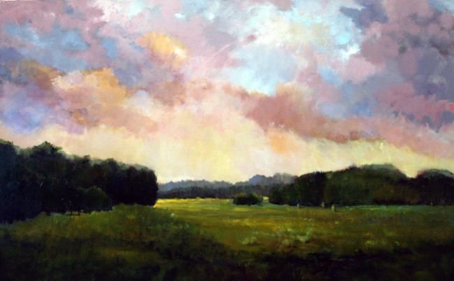 Painting titled "Magic Sky" by Judith D'Agostino, Original Art,