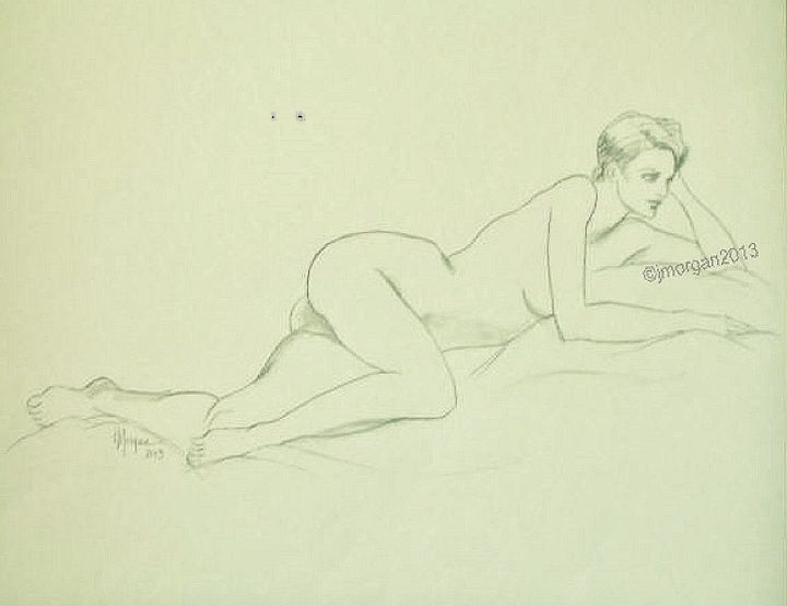Desenho intitulada "Wgp 007" por Judy Morgan, Obras de arte originais, Carvão
