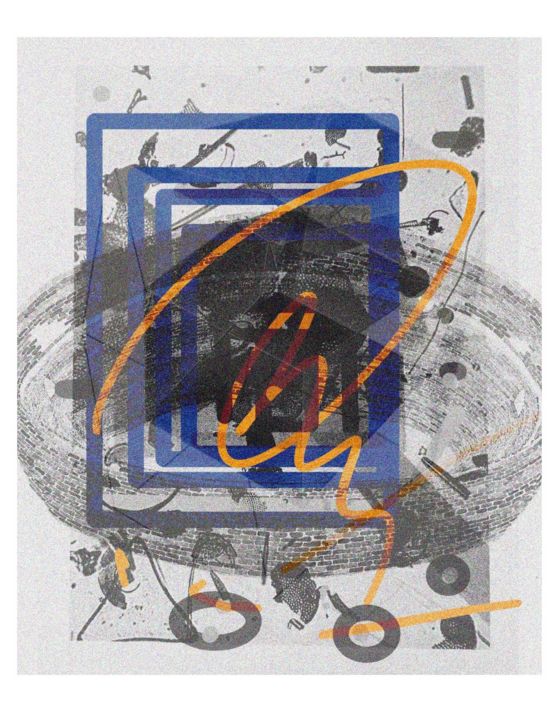 Gravures & estampes intitulée "trace1" par Jue Hou, Œuvre d'art originale, Impression numérique