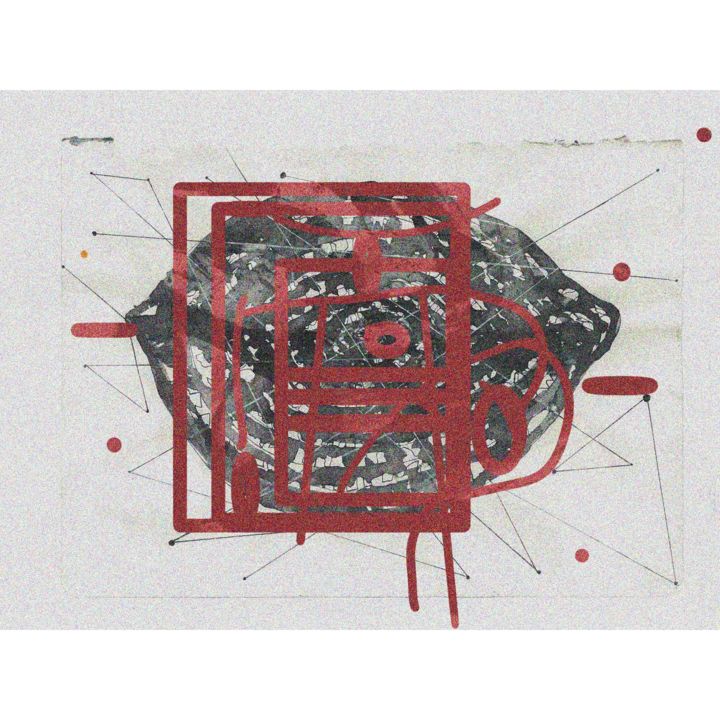 Gravures & estampes intitulée "trace2" par Jue Hou, Œuvre d'art originale, Impression numérique