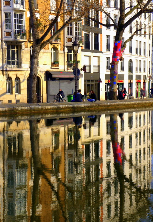 Фотография под названием "La paix au Canal Sa…" - Jürgen Briem, Подлинное произведение искусства