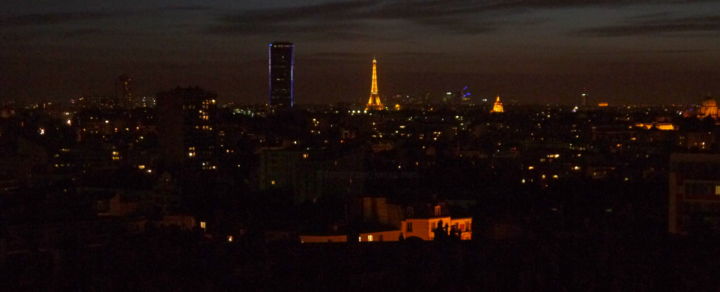 Fotografía titulada "Deux tours: Montpar…" por Jürgen Briem, Obra de arte original