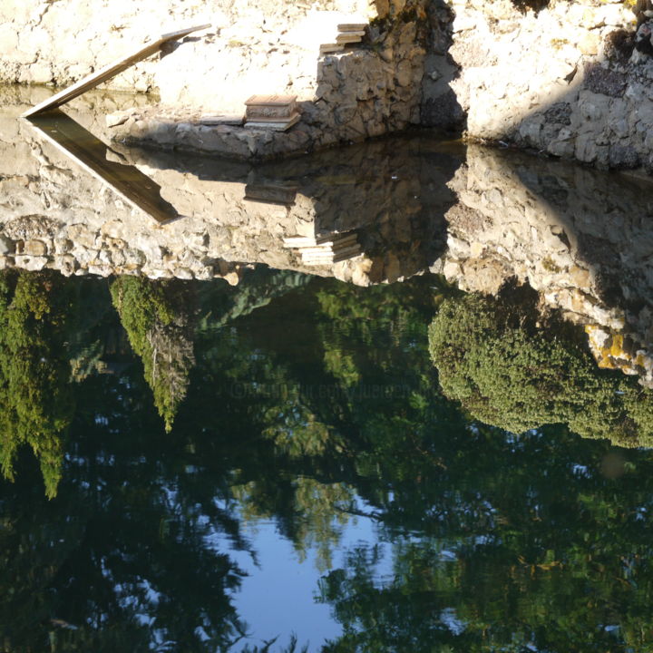 Fotografie getiteld "Stones and water" door Jürgen Briem, Origineel Kunstwerk