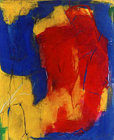 Painting titled "Rot, Gelb, Blau3" by Jürgen Lang, Original Artwork